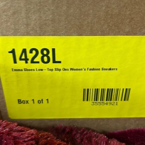 Emma Low-Top‎ Canvas Slip Ons Women's Fashion Sneakers. Red. Size 8. - Picture 10 of 10